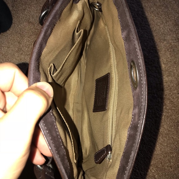 Brown coach bag - Picture 3 of 4